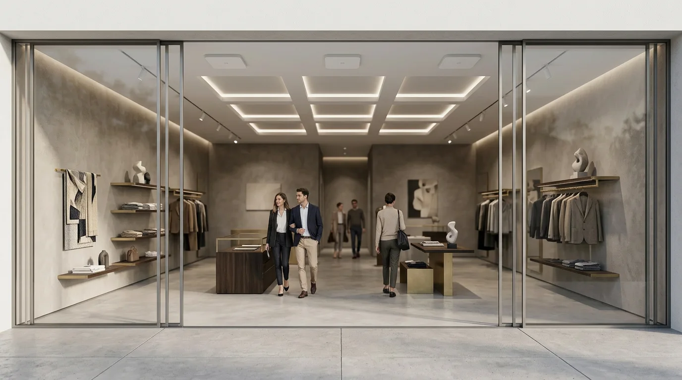 Overhead-RFID in einer offenen Storefront als Alternative zu Pedestals